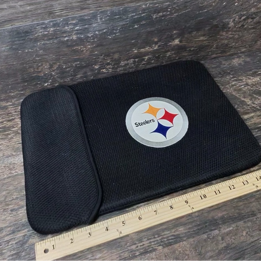 Pittsburgh Steelers‎ Black Laptop Sleeve Case Steelers Logo